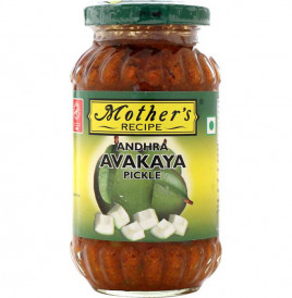 Mother's Recipe Andhra Avakaya Pickle   Glass Bottle  300 grams